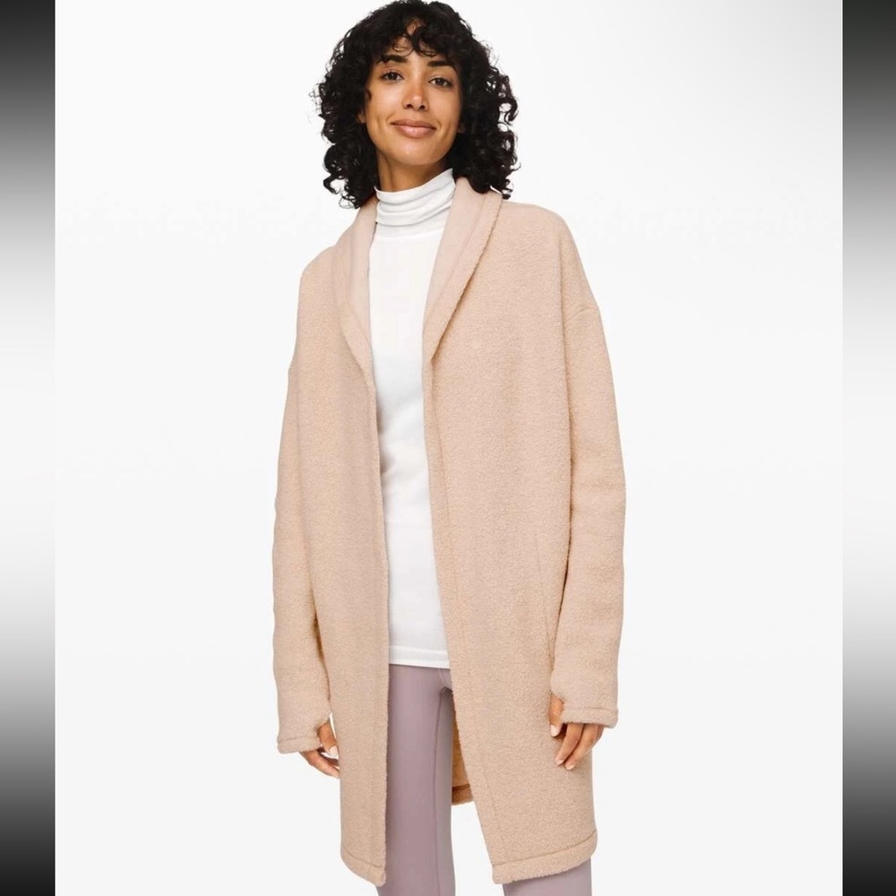 Lululemon Sincerely Sherpa Wrap Heathered Cashew medium $168